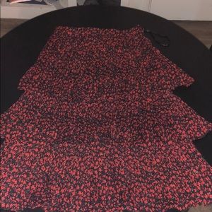 Multi-tiered floral Lulus skirt